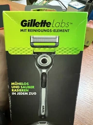Станок для бритья мужской (Бритва) Gillette Labs 5 лезвий c 1 сменным картриджем и магнитной подставкой Silver