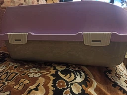 Туалет для кошек под наполнитель Animall с лопаткой CNR-127 58 x 42 x 24 см Фиолетовый (2000981206406) фото от покупателей 11
