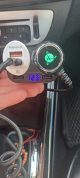 Автомобильное зарядное устройство HOCO Z28 Power ocean cigarette lighter in-car charger with digital display White (6957531091967) фото от покупателей 1
