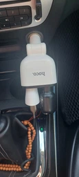 Автомобильное зарядное устройство HOCO Z28 Power ocean cigarette lighter in-car charger with digital display White (6957531091967)