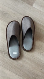 Мужские домашние тапочки с закрытым носком FX shoes 21001 40-41 24.5 см Серые (2820000015112) фото от покупателей 4