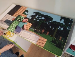 Игровая поверхность Minecraft Steve and Creeper 500*1000 3мм