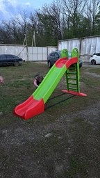 Гірка для дітей 243 см, Doloni зелено-червона фото від покупців 3