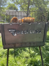 Мангал Reckless чемодан два уровня на 10 шампуров 3 мм переносной в комплекте с чехлом (мчрч310) фото от покупателей 4