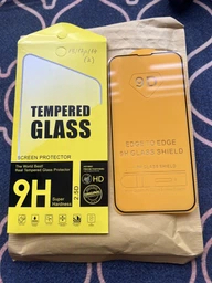 Защитное стекло на iphone 13 pro iPhone 13 iPhone 14 iPhone 16e iPhone SE 4 2 ШТ комплект Защитное стекло для айфон 13 про/13/14/16е/SE 4 на весь экран 9D Shieldy фото от покупателей 2