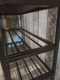 Банкетка універсальна Ferrum-decor Слайм 45x63x26 чорний ДСП Сосна Кембра 16мм (XK00006) фото від покупців 2