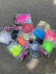Резинки для плетения браслетов Loom Bands 200 шт желтые с крючком и S-клипсами
