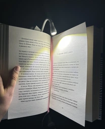LED мини лампа фонарик на прищепке клипсе для чтения книг LOSSO LJC-182 черный фото от покупателей 9