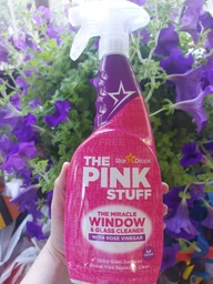 Спрей-засіб з рожевим оцтом для миття вікон та скла Pink Stuff Window & Glass Rose Vinegar 750 мл