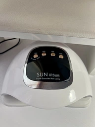 Профессиональная LED+UV лампа для маникюра и наращивания ногтей SUN х15 MAX 66 LED 180 W белая фото от покупателей 4