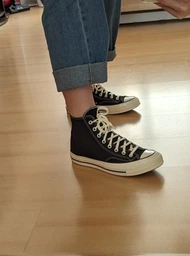 Чоловічі кеди Converse Chuck Taylor Vintage 70 HI Black/Egret 44 Чорний 162050C