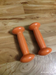 Гантелі вінілові пара LiveUp VINYL DUMBBELL EGG HEAD фото от покупателей 3