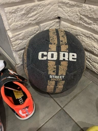 Мяч футбольный вспененная резина Core Pro Liga №5 STREET 044 Black-White-Gold фото от покупателей 4