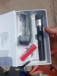 Лазерна вказівка зелений лазер для презентацій на акумуляторі з насадкою зоряне небо та ключами блокування Kayfovo L-55 фото від покупців 15