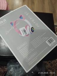 Бездротові навушники з котячими вушками CAT EAR Bluetooth 5.0 + EDR дитячі навушники, ігрові з блютуз гарнітурою та LED підсвічуванням, чорні фото від покупців 1