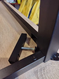 Стол письменный Кнап 2 Ferrum-decor 750x1000x700 Черный металл ДСП Дуб Сонома 16 мм (KNAP2028) фото от покупателей 6