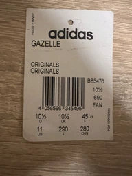 Мужские кеды низкие Adidas Gazelle BB5497 40 (6.5UK) 25 см Cblack/Cblack/Goldmt (4056566502874) фото от покупателей 2