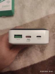 Power bank Hoco J102 10000 mAh зі швидкою зарядкою та дисплеєм повербанк Black фото від покупців 2