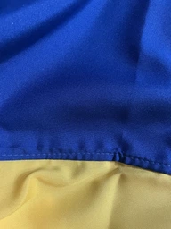 Флаг Украины государственный уличный габардин 90 см х 140 см Сине-желтый TM Novynka фото от покупателей 1