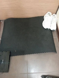 Килимок придверний в передпокій, для взуття, брудозахисний EVAPUZZLE 80x60 см сірий фото від покупців 4