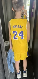Форма баскетбольна дитяча Lion NBA LAKERS BRYANT 24 колір жовтий ХS - на 6-8 років, зріст 120-125 (CO-2266-XS) фото від покупців 1