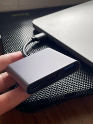 Переходник Type-C на HDMI USB 3.0, адаптер для MacBook Apple Samsung Asus HP Type-С USB-хаб 4K (TypeC-HUB-3in1-SL) Dark Grey фото от покупателей 16