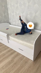 Кровать детская Pondi Лакки 80х180 см Нимфея Альба