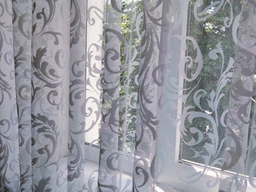 Короткі стильні однотонні штори для кухні Adagio Windows Decor у розмірах 1,4х1,7м -2шт, щільні фіолетові фіранки з підхватами фото від покупців 1