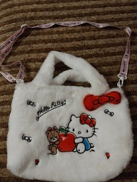 Сумка Куромі Kuromi Hello Kitty аніме плюшева Біла фото от покупателей 1