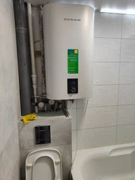 Бойлер плоский Ocean Flat 50л эмалированный бак сухой тэн