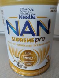 Сухая смесь NAN 3 Supreme Pro с 6 олигосахаридами и двойным пробиотиком для питания детей от 12 месяцев 800 г (7613036951449) фото от покупателей 13