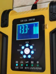 Автоматичний зарядний пристрій для акумулятора 12А / 12-24V, Foxsur FBC122412D Імпульсний 7-ступеневий