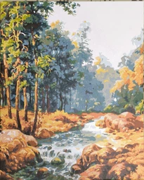 Картина по номерам. Карпатский фонтан ©Сергей Лобач. 40х50. KHO2882. Идейка фото от покупателей 3