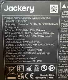 Зарядна станція Jackery Explorer 300 Plus / 300 Вт / 288 Вт⋅год / Li-ion + Solar Panel 40 Вт фото від покупців 12