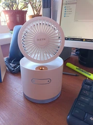 Вентилятор с увлажнением аккумуляторный RZTK Multi Fan White