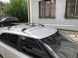 Поперечки на дах автомобіля для рейлінгів Turtle AIR 1 Чорний фото від покупців 2