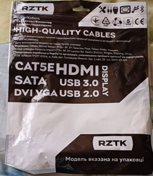 Кабель RZTK HDMI - HDMI 4K v. 2.0 1.8 м Black фото от покупателей 7