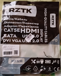 Кабель RZTK HDMI - HDMI 4K v. 2.0 1.8 м Black фото от покупателей 6