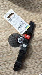 Ошейник для собак водостойкий WAUDOG Waterproof c QR-паспортом пластиковая пряжка-фастекс Ш 15 мм Дл 25-35 см Красный (27393Collar)