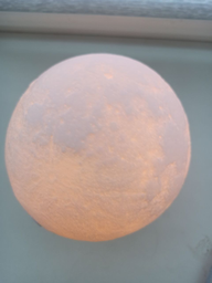 Бездротова лампа дитячий Нічник Місяць 3D AVVS tech Moon Lamp G-7 original фото від покупців 1