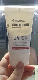 Тонізуючий сонцезахисний крем з освітлюючим ефектом MEDI-PEEL Bio-Intense Glutathione Mela Toning Sun Cream SPF 50+ PA++++, 50мл (8809409348858)