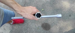 Ключ балонний хрестовий укріплений 14 x 355 мм, D=16 мм, 17; 19; 21 мм INTERTOOL HT-1604