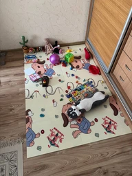 Детский складной развивающий термоковрик 120х180х0,8см "Котята на рыбалке | Щенята" (275) SW-00001318 фото от покупателей 10