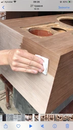 Шпон файн-лайн Classic Veneer Орех Каналето Тангентал 2800x640 мм (ORCF 61) фото от покупателей 1