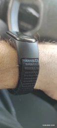 Ремешок нейлоновый MRK для фитнес браслета Xiaomi Mi Band 7/6/5/4/3 Черный+dark blue (mrk6388) фото от покупателей 1