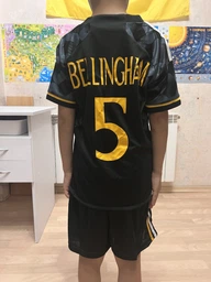 Футбольна форма Lion SPORT Real Madrid BELLINGHAM (Реал Мадрид Белінгем) розмір 20 на зріст 120-125 см, вік 6-8 років темно-синій-жовтий фото від покупців 3