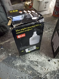 USB LED Лампа туристична кемпінгова 80 W Світильник акумуляторний 2400 мАг, ліхтар нічник з підвісом, Портативна похідна лампочка з зарядкою фото від покупців 8