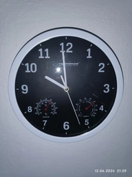 Годинник настінний Esperanza Wall Clock Lyon Black 25см (EHC016K) фото от покупателей 17