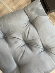 Подушка на стілець Фібра 40х40 коричнева, 40x40, Квадратна фото от покупателей 2