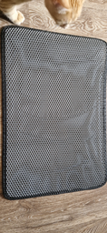 Килимок CAT MAT двошаровий для котячого лотка 40х60 см Сірий (011111) (5705003011111) фото від покупців 2